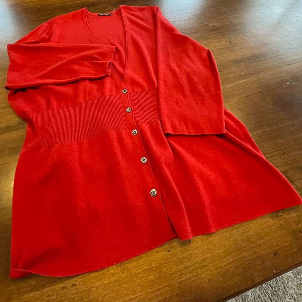 NIC + ZOE Red Sweater- Size 3X